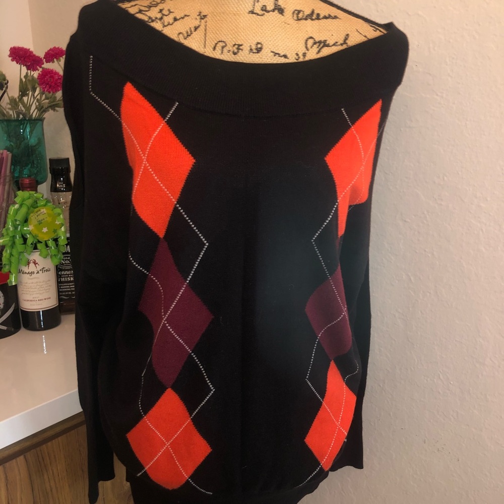 Express Black off the shoulder sweater